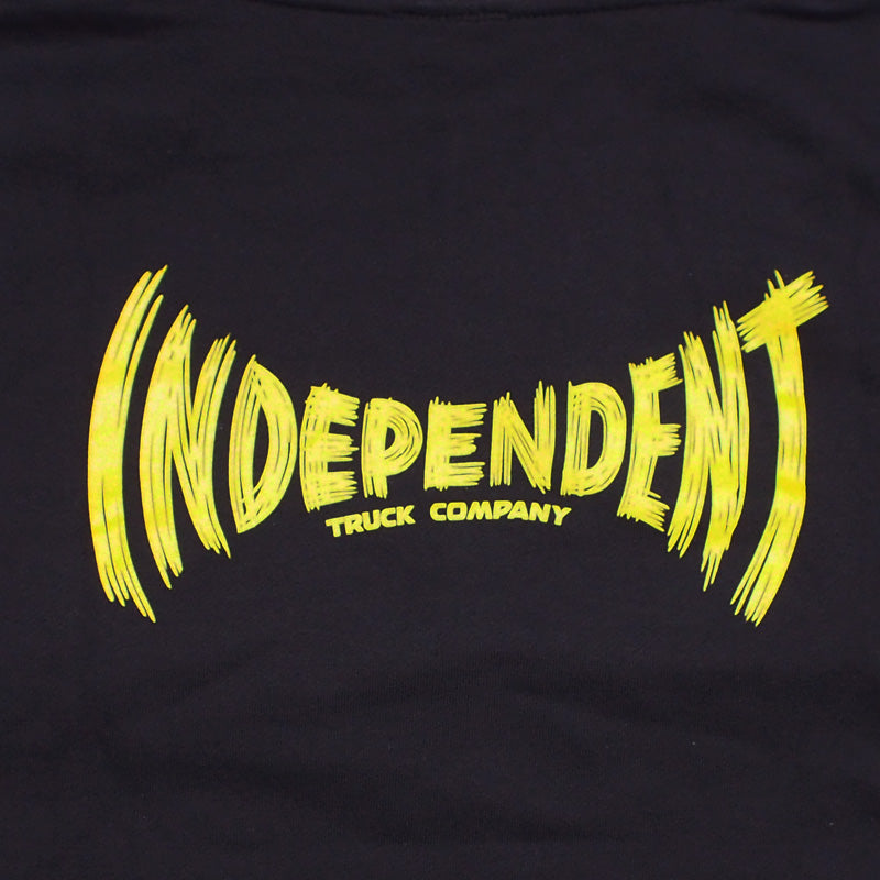 INDEPENDENT パーカー "CARVED SPAN PULLOVER HOODIE" (Black)