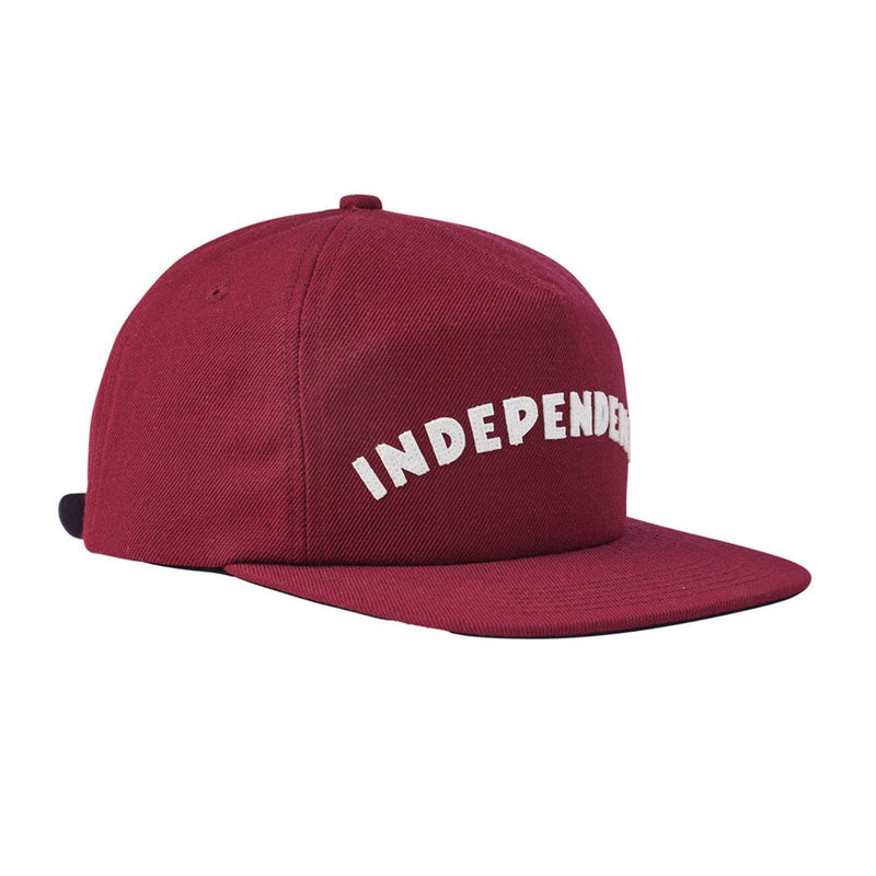 INDEPENDENT　キャップ　"BRIGADE STRAPBACK CAP"　(Cardinal)