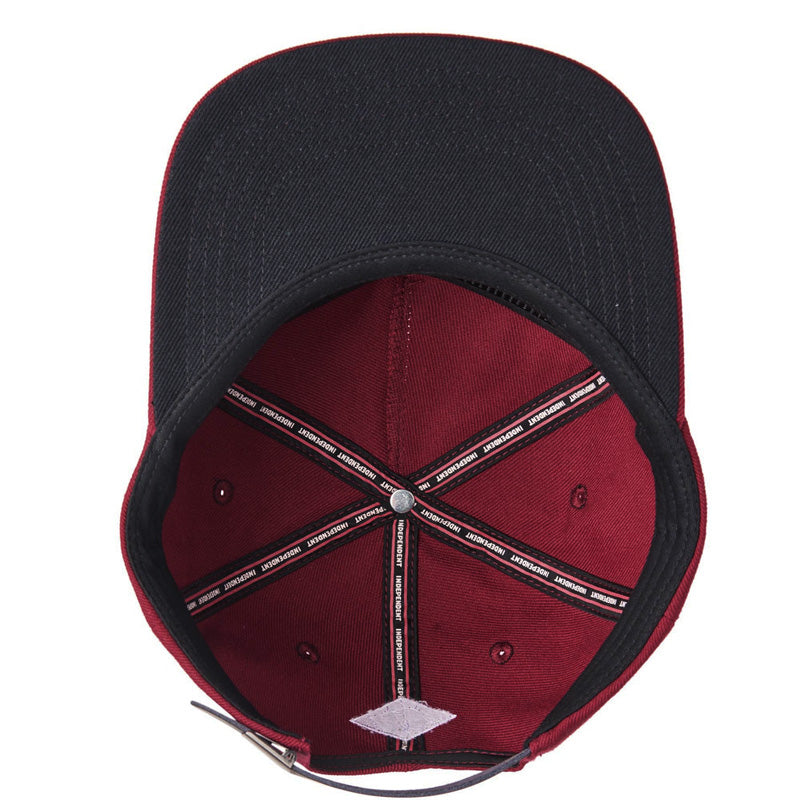 INDEPENDENT　キャップ　"BRIGADE STRAPBACK CAP"　(Cardinal)