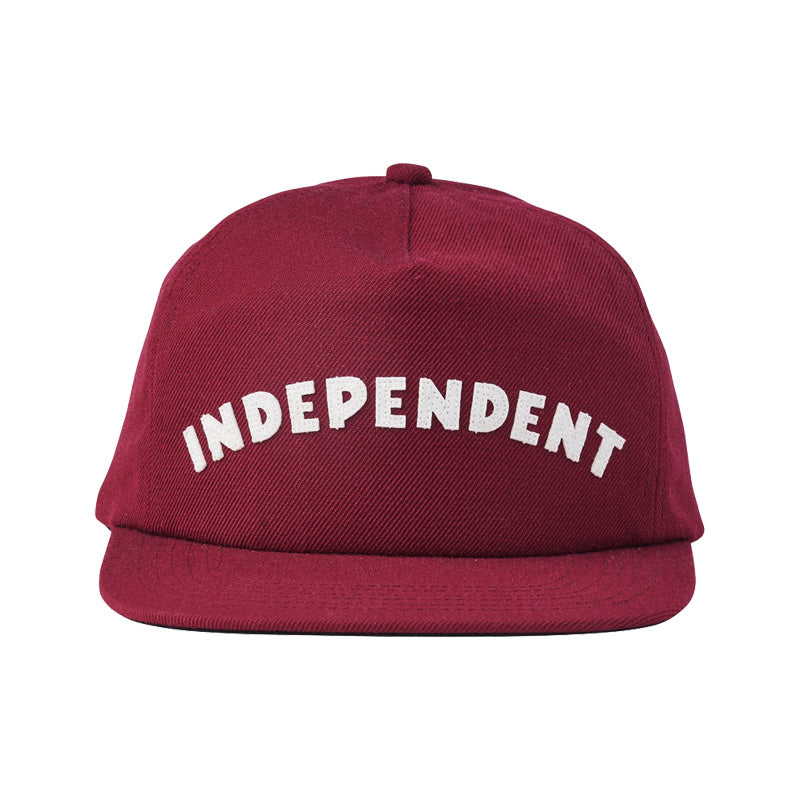 INDEPENDENT キャップ "BRIGADE STRAPBACK CAP" (Cardinal)