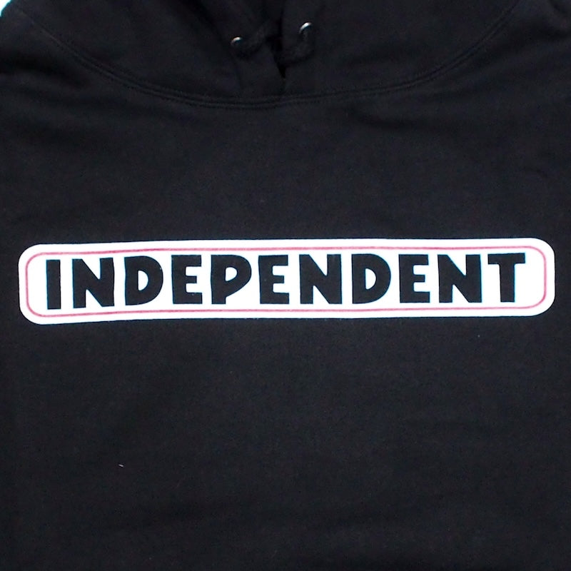 INDEPENDENT パーカー "BAR LOGO PULLOVER HOODIE" (Black)