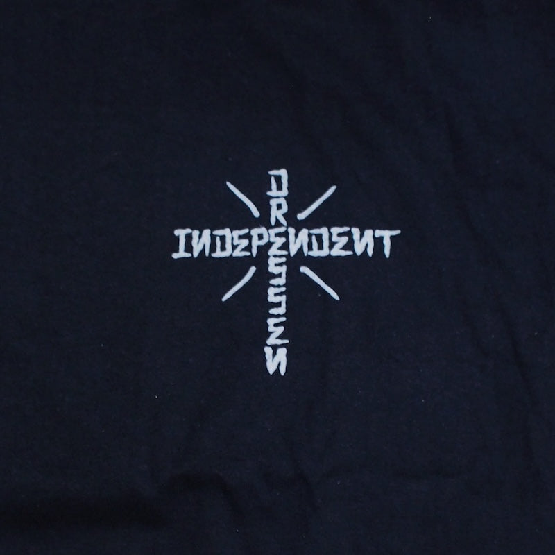 INDEPENDENT Tシャツ DRESSEN SKULL ROSE TEE ブラック 商品画像 フロントプリント