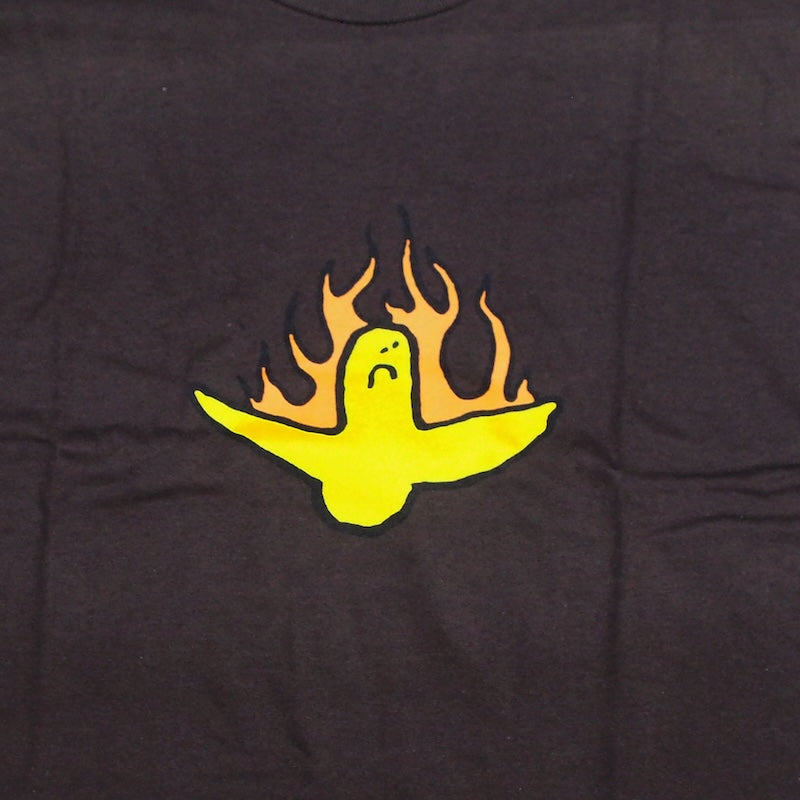 KROOKED Tシャツ "FIRE BIRD TEE" (Dark Chocolate)