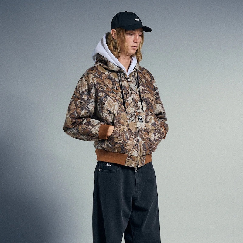 OBEY ジャケット "OBEY GLEN ZIP UP JACKET" (Fence Camo Multi)