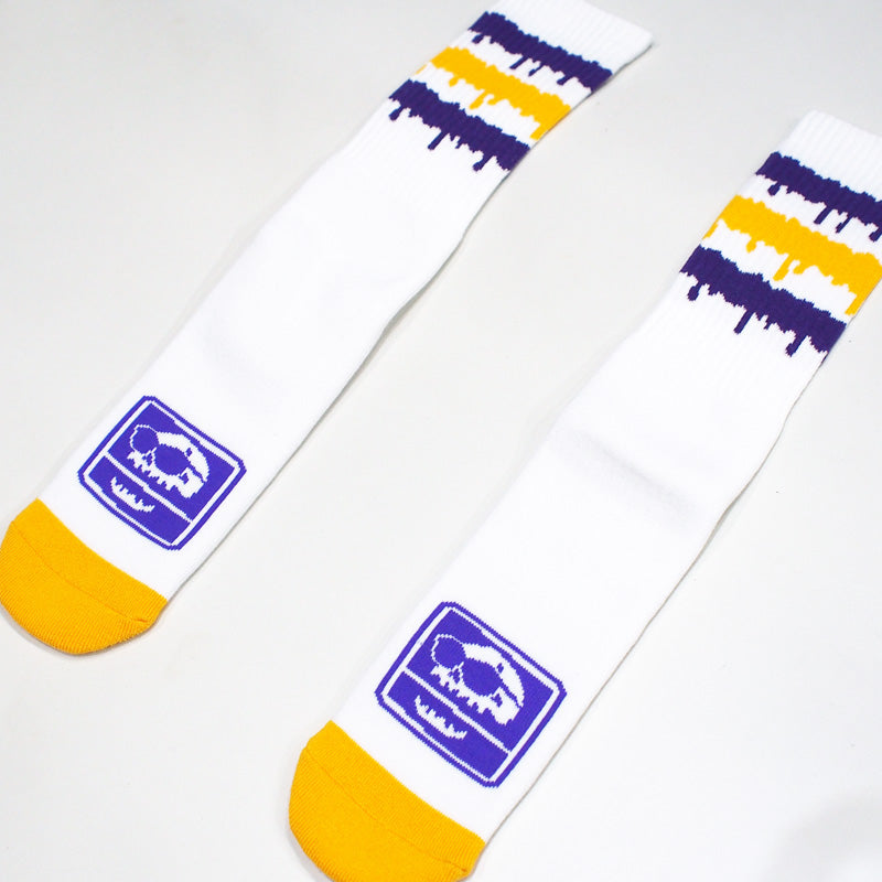 MxMxM "MxMxM どろどろ HIGHSOX MID" (White / Yellow)