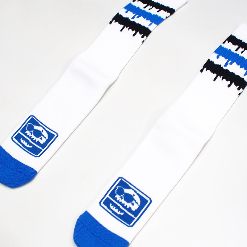 MxMxM "MxMxM どろどろ HIGHSOX LONG" (White / Blue)