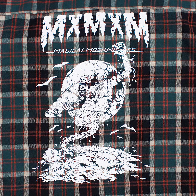 MxMxM "MxMxM ZOMBIE NEL SHIRT" (Brown)