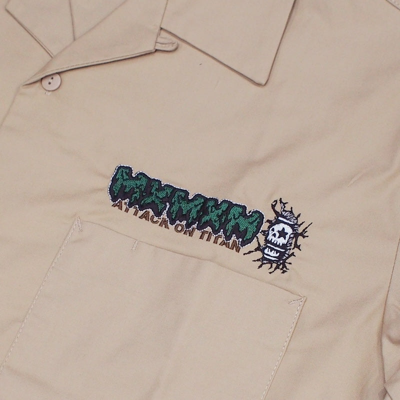 進撃の巨人 x MxMxM "調査兵団 WORK SHIRT" (LEVI)