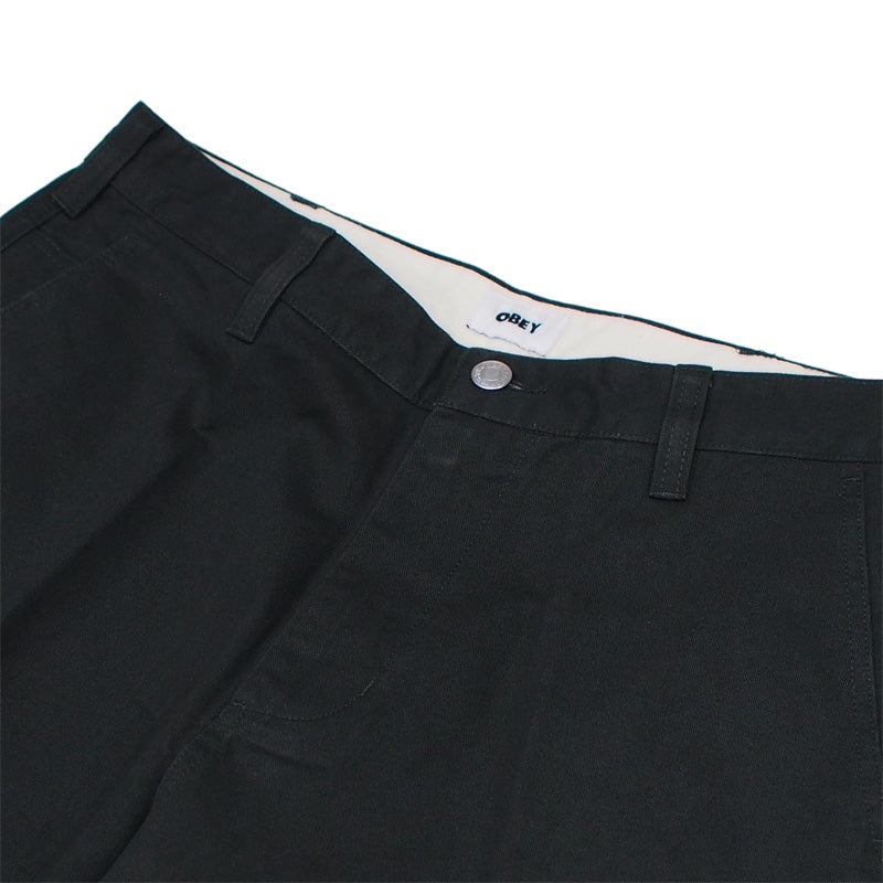 OBEY　パンツ　"BIGWIG CHINO PANT"　(Washed Black)