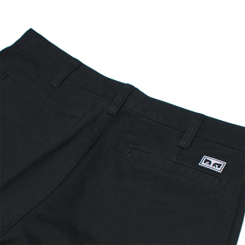 OBEY パンツ "BIGWIG CHINO PANT" (Washed Black)