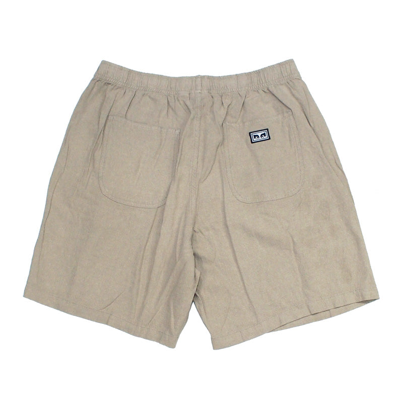 OBEY　ショーツ　"EASY LINEN SHORT"　(Oatmeal)