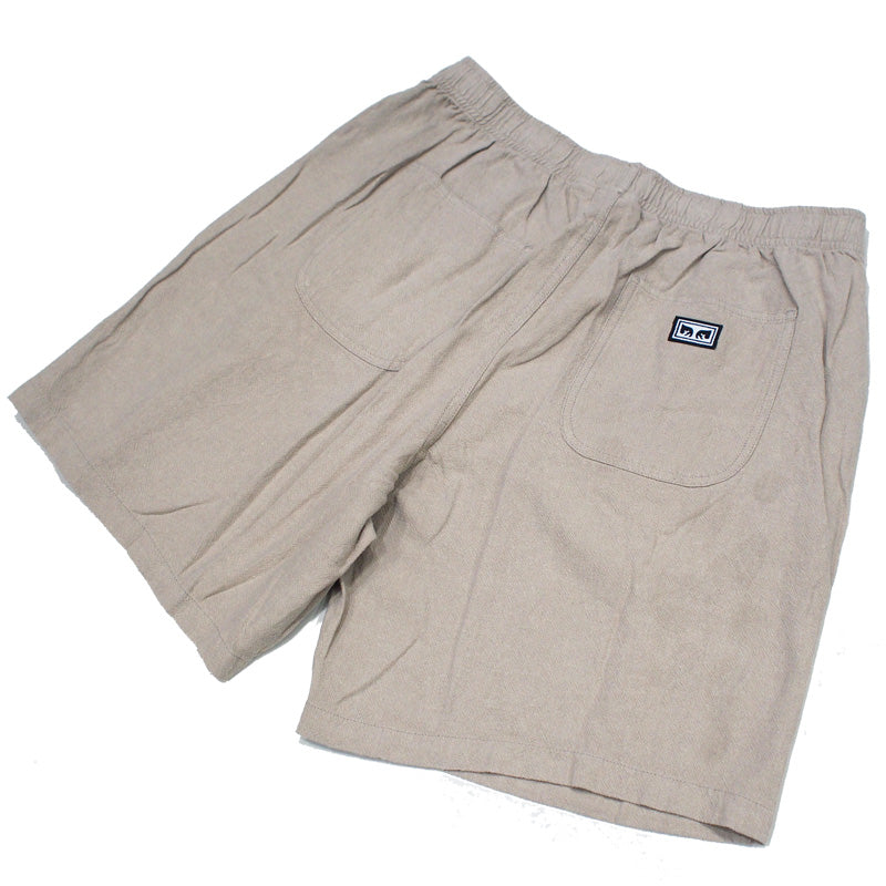 OBEY　ショーツ　"EASY LINEN SHORT"　(Oatmeal)