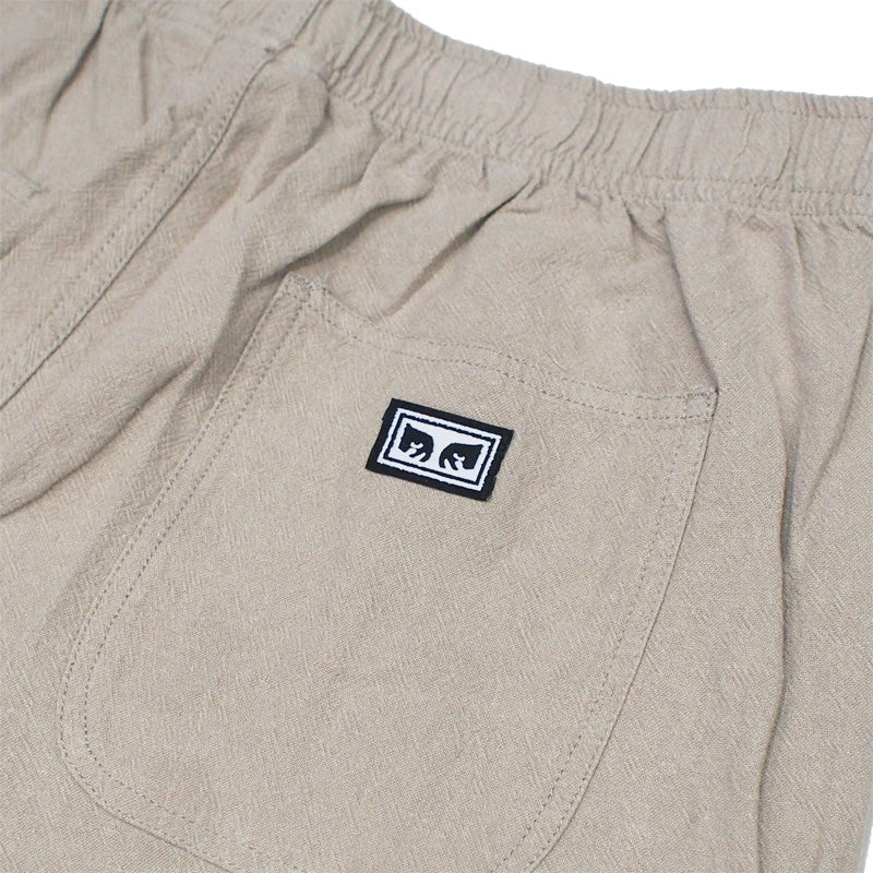 OBEY　ショーツ　"EASY LINEN SHORT"　(Oatmeal)