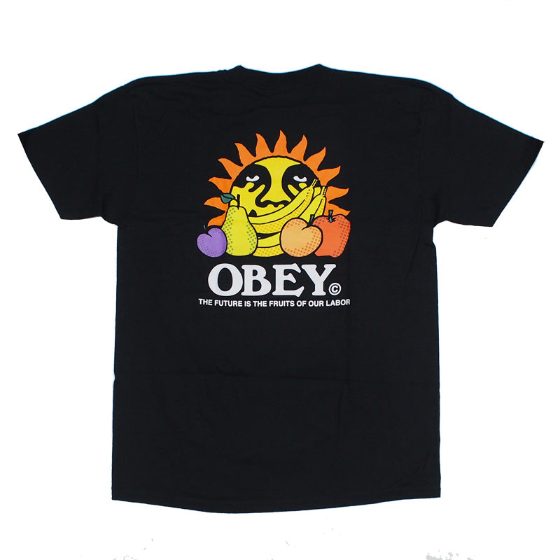 OBEY　Tシャツ　"THE FUTURE IS THE FRUITS OF OUR LABOR CLASSIC TEE"　(Black)