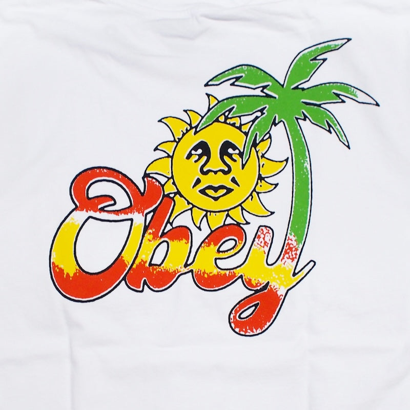 OBEY Tシャツ "ISLAND OF OBEY HEAVYWEIGHT BOX TEE" (White)