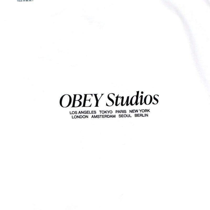 OBEY Tシャツ "OBEY VISUAL FOOD FOR YOUR MIND CLASSIC TEE" (White)