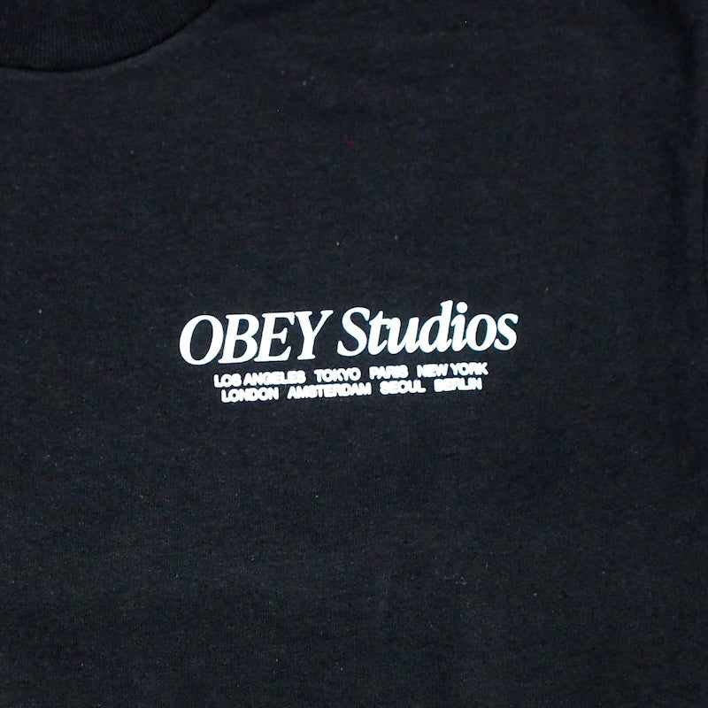 OBEY Tシャツ "OBEY VISUAL FOOD FOR YOUR MIND CLASSIC TEE" (Black)