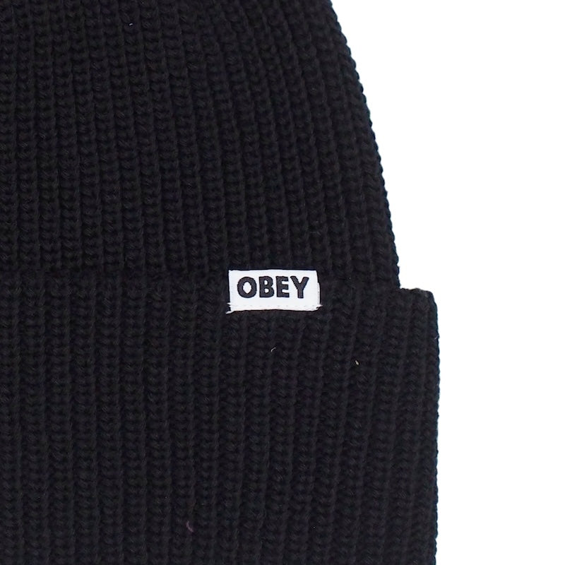 OBEY ビーニー "BOLD ORGANIC BEANIE" (Black)