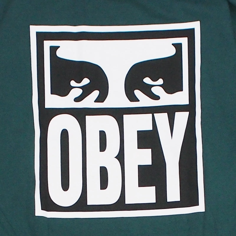 OBEY L/STシャツ "OBEY EYES ICON 2 HEAVYWEIGHT LONG SLEEVE TEE" (Rain Forest)