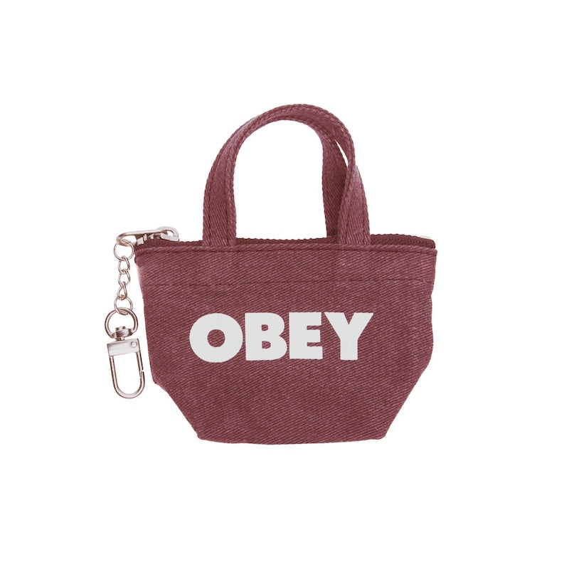 OBEY キーホルダー "PIGMENT TOTEBAG KEYCHAIN" (Pigment Red)
