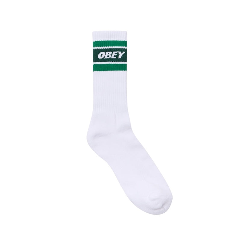 OBEY ソックス "COOPER Ⅱ SOCKS" (White / Green)