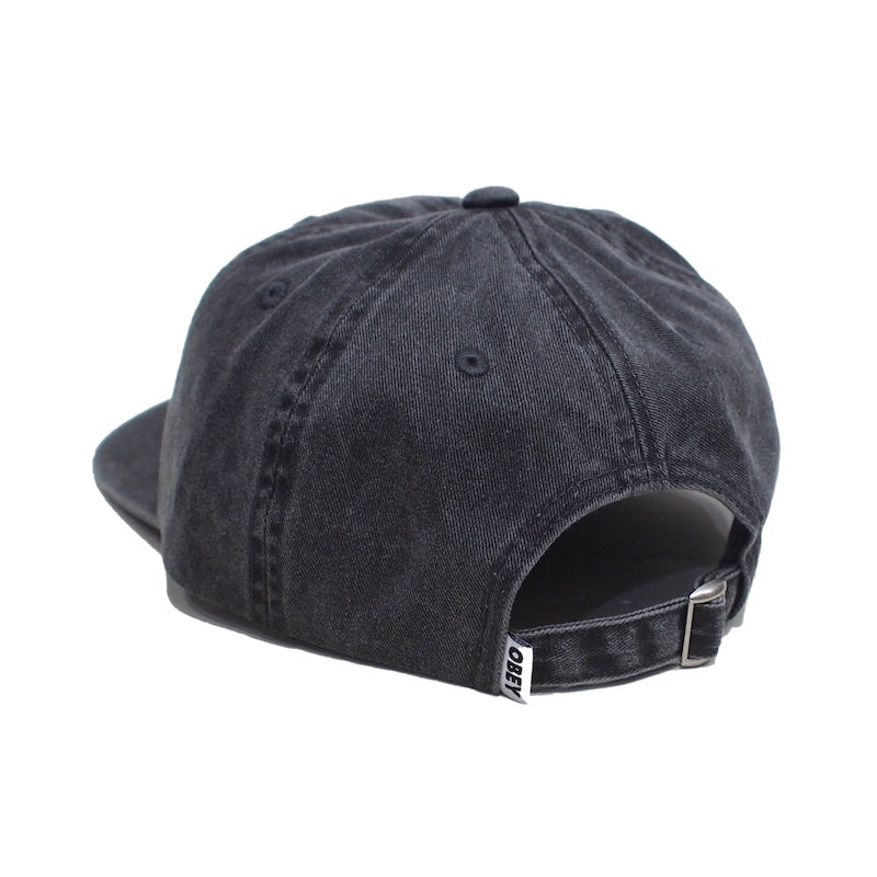 OBEY キャップ "PIGMENT BOLD 6 PANEL STRAPBACK CAP" (Pigment Black)