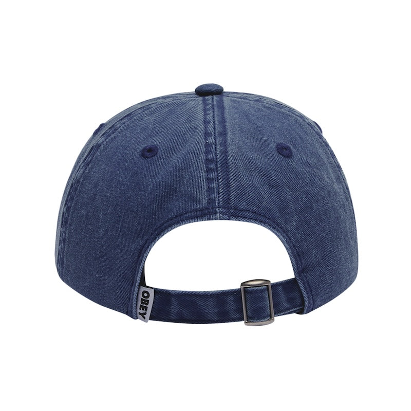 OBEY キャップ PIGMENT OBEY SLANTED 6 PANEL STRAPBACK CAP ネイビー 商品画像 背面