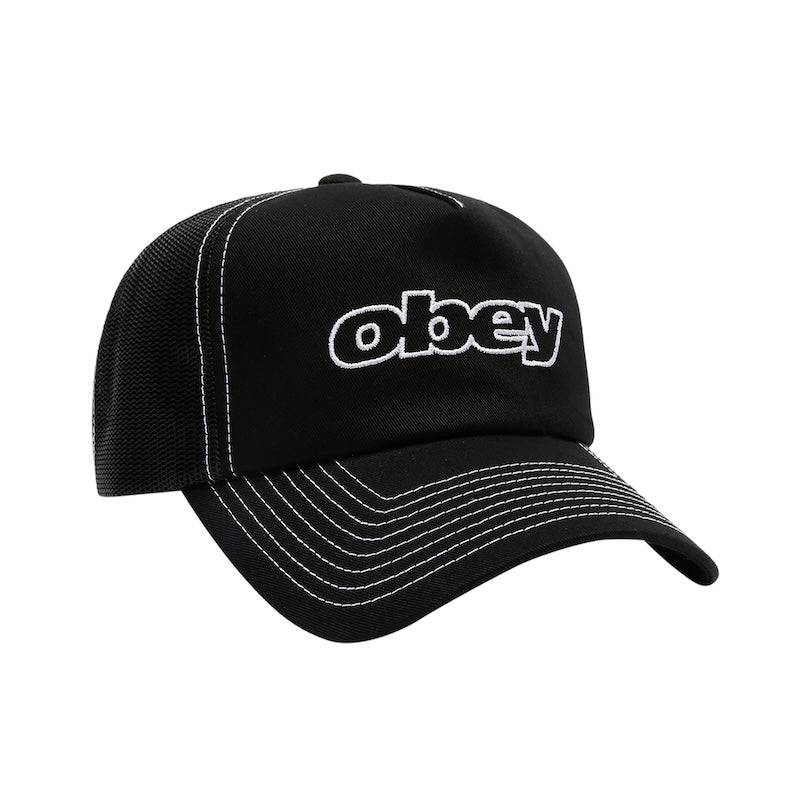 OBEY キャップ OBEY FORM TRUCKER CAP ブラック | ストリートウェア 