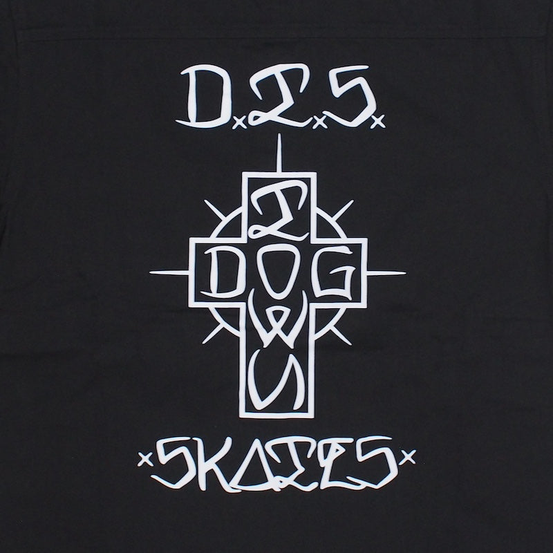 DOGTOWN　S/Sシャツ　"DTS SKATE S/S WORK SHIRT"　(Black)