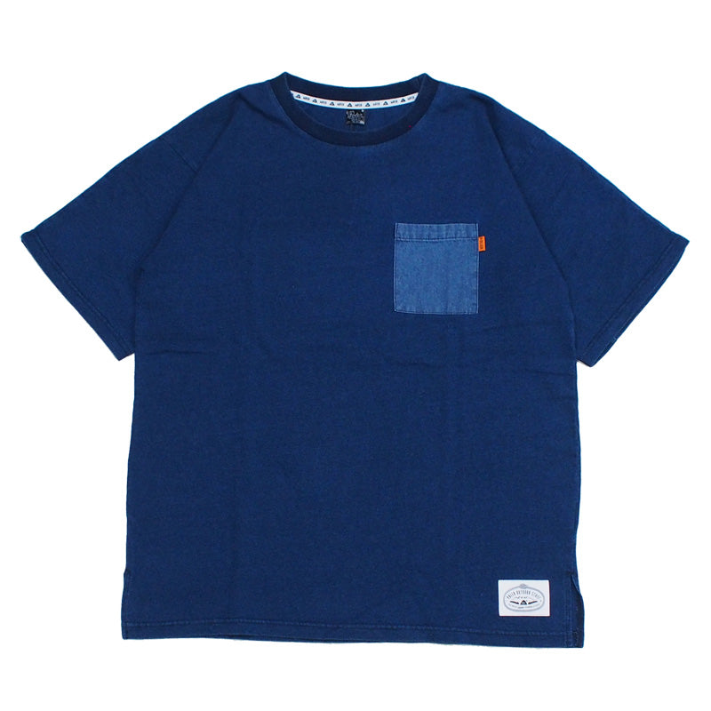 POLeR　Tシャツ　“PRM WASH POCKET TEE"　(Light Blue)