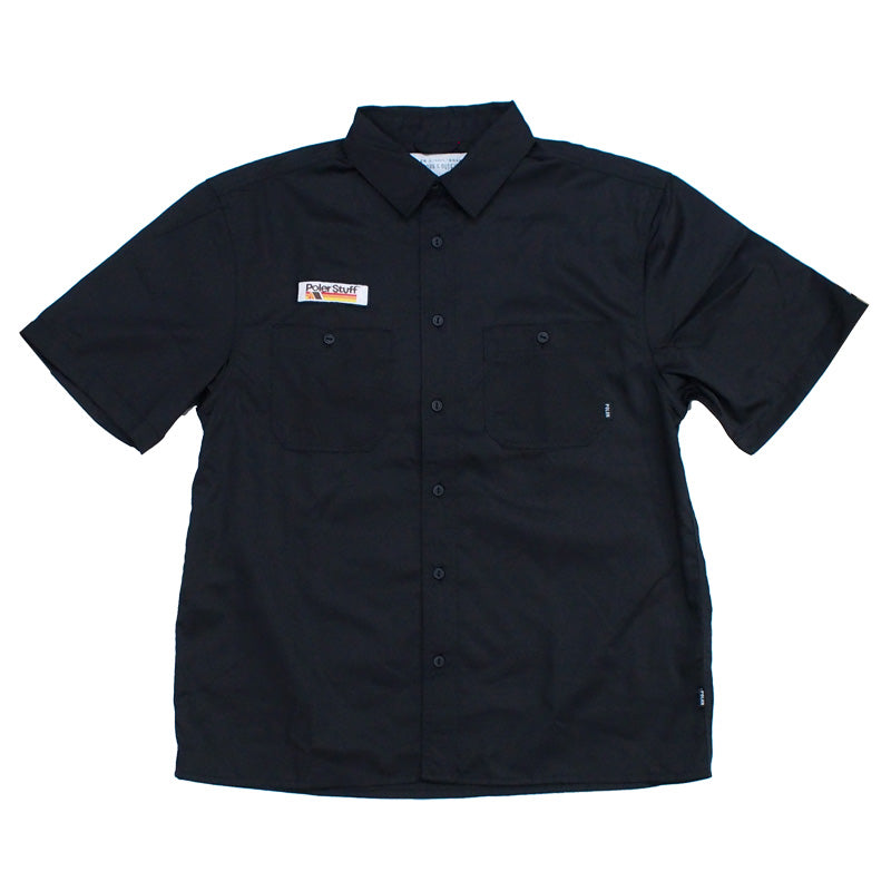 POLeR　S/Sシャツ　"POLER S/S RELAX WORK SHIRT"　(Black)