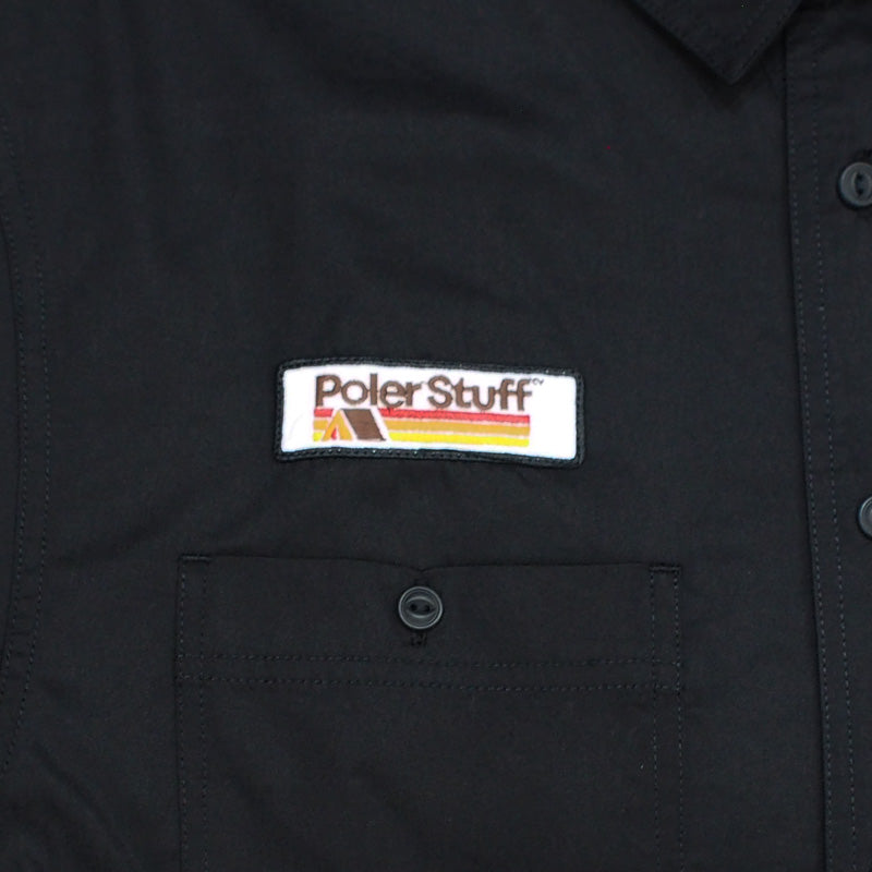 POLeR　S/Sシャツ　"POLER S/S RELAX WORK SHIRT"　(Black)