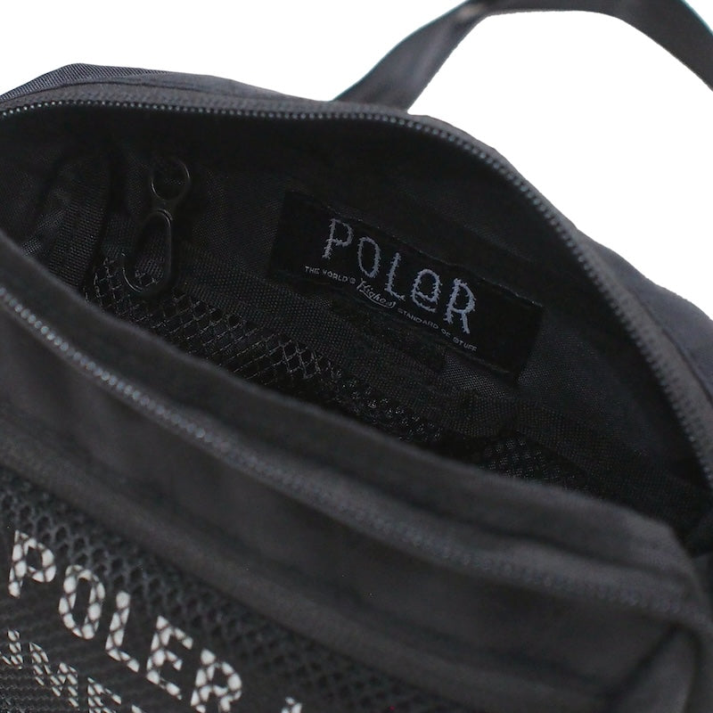 POLeR ミニショルダーバッグ "X-CLOTH MINI SHOULDER" (Black)