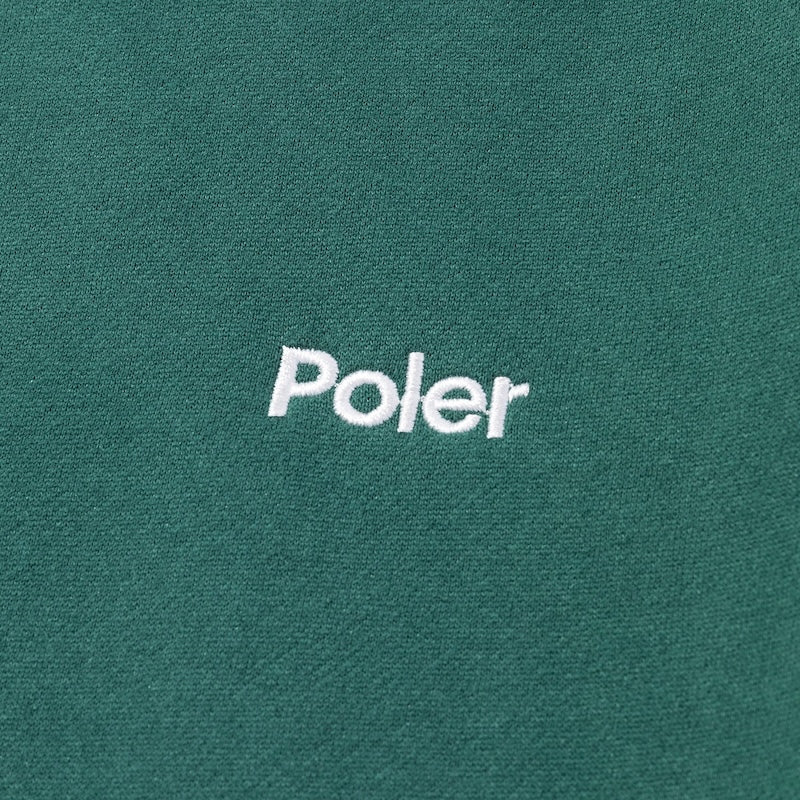 ★30%OFF★ POLeR クルースウェット "POLER EMB CREW SWEAT" (Green)