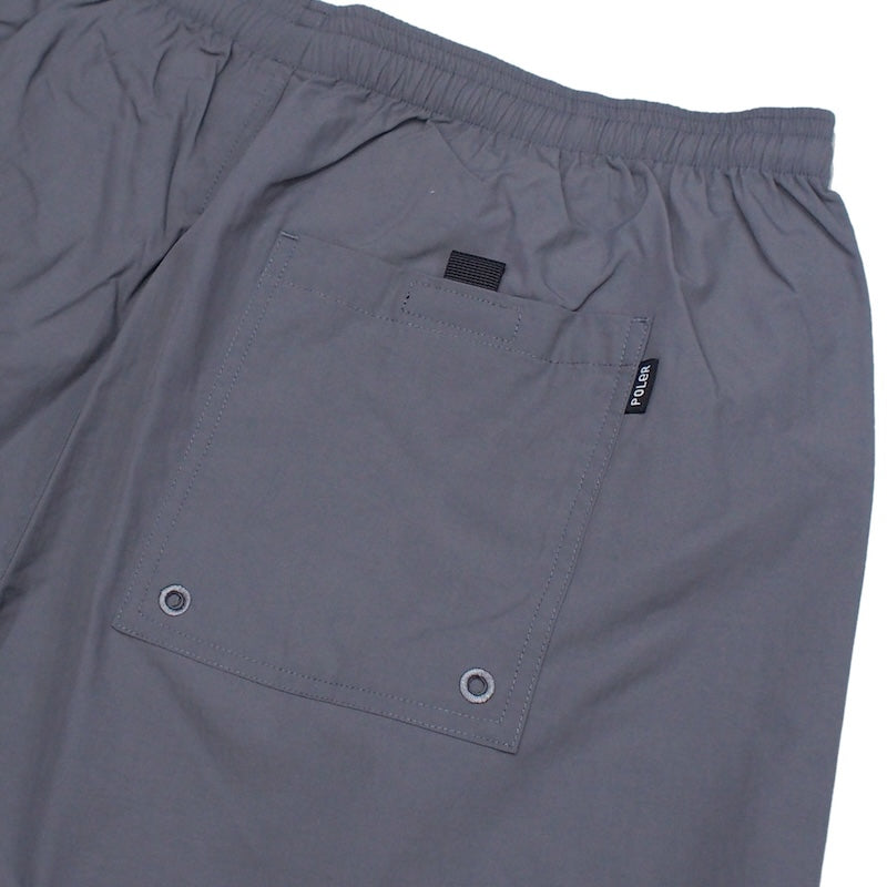 POLeR ショーツ "NYLON WIDE STUFF SHORTS" (Gray)