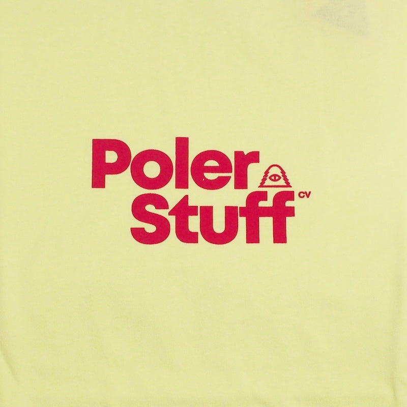 POLeR Tシャツ “POLER STUFF RELAX FIT TEE " (Flo. Yellow)