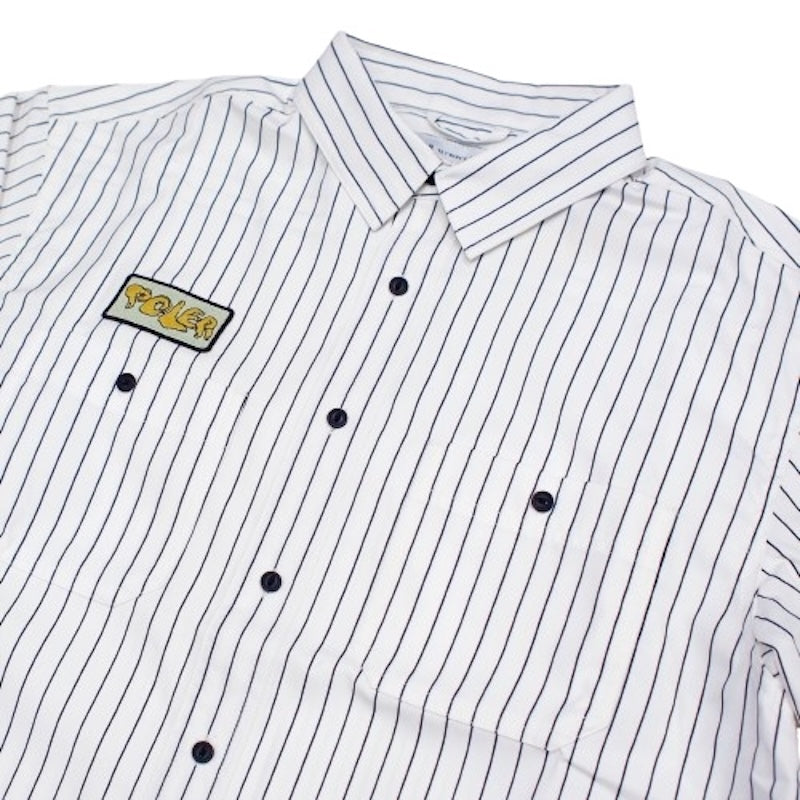 POLeR S/Sシャツ "POLER S/S RELAX WORK SHIRT" (Stripe)