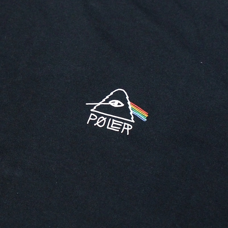 POLeR L/STシャツ “PSYCHEDELIC LOGO RELAX FIT L/S TEE" (Black)