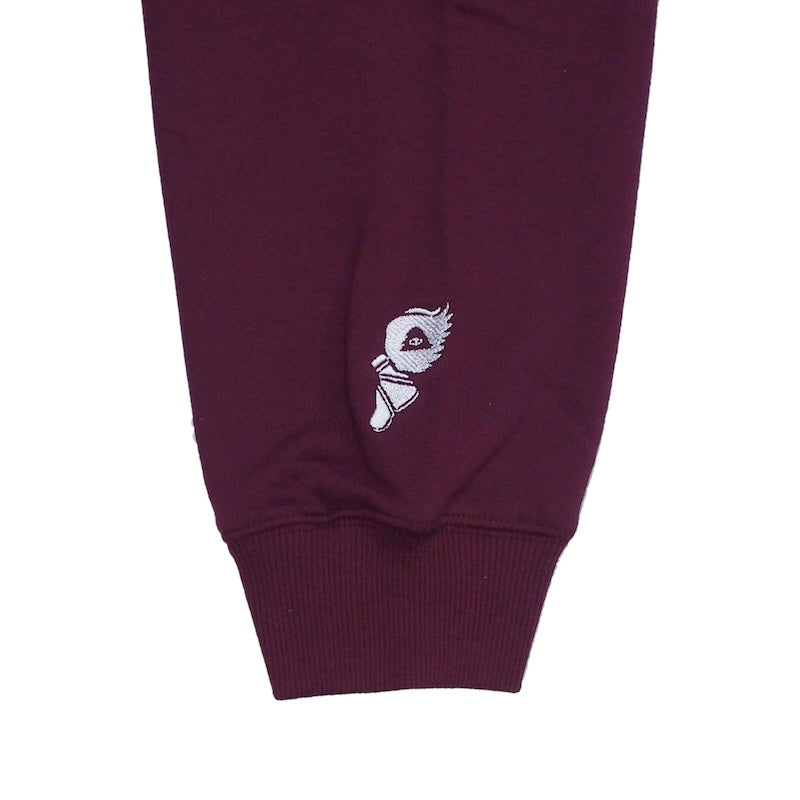 POLeR クルースウェット "COLLEGE RAGLAN CREW SWEAT" (Maroon)