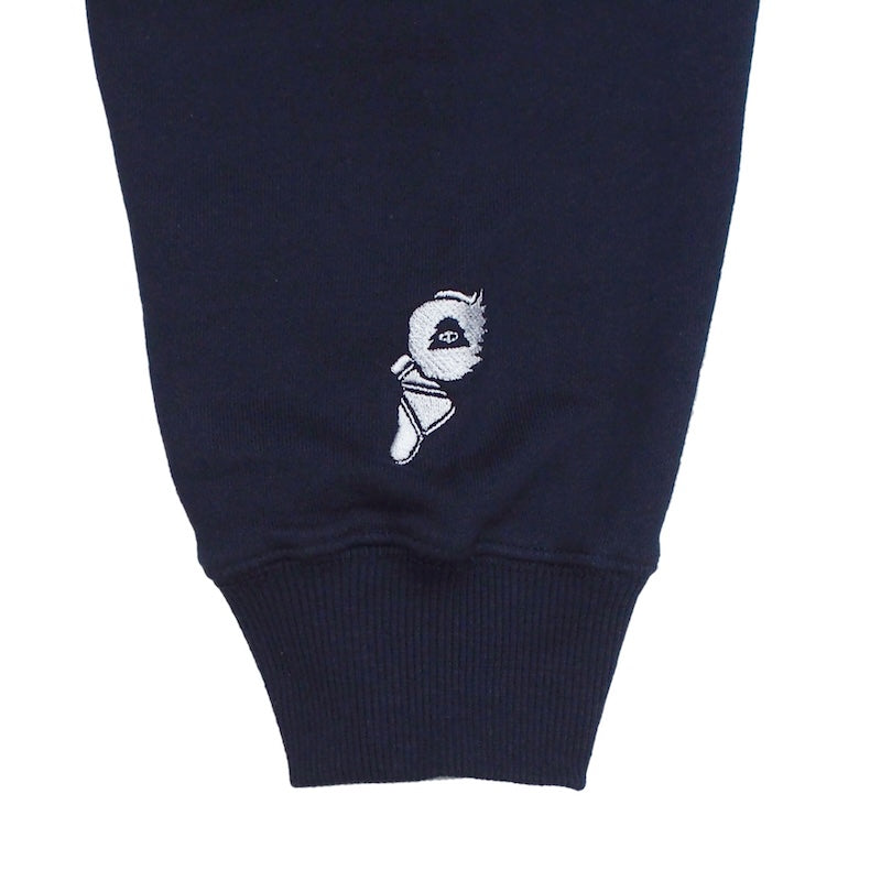 POLeR クルースウェット "COLLEGE RAGLAN CREW SWEAT" (Navy)