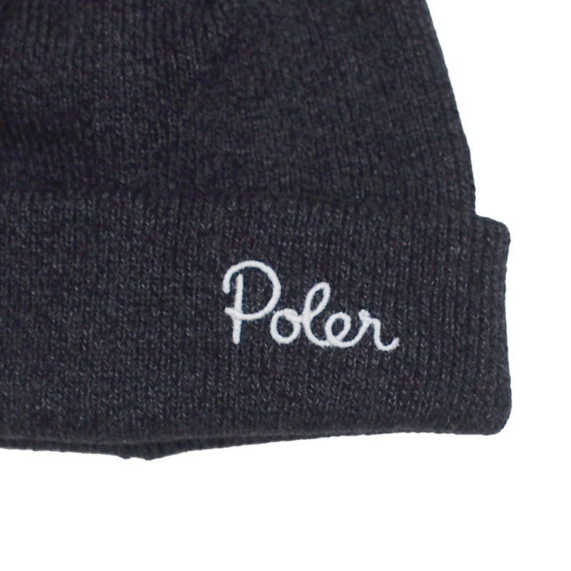 POLeR ビーニー "SHALLOW BEANIE" (Black)