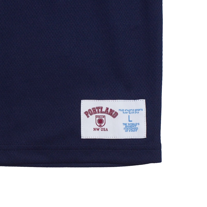 POLeR Tシャツ QUICK DRY MESH TEE ネイビー 商品画像 裾タグ