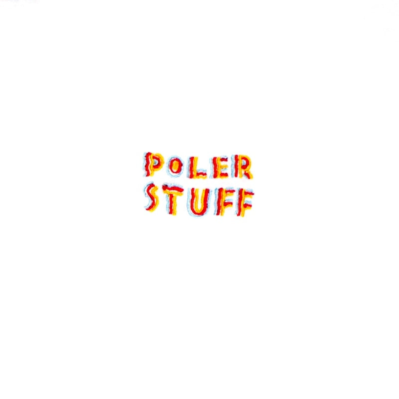 POLeR Tシャツ FESTIVAL RELAX FIT TEE ホワイト 商品画像 左胸刺繍