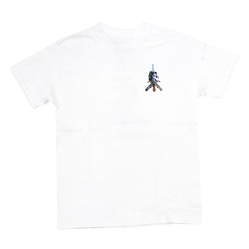 POWELL　Tシャツ　"SKULL & SWORD TEE"　(White)