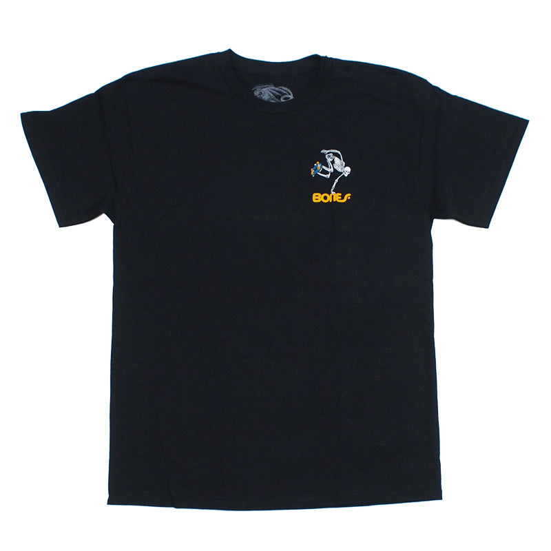 POWELL　Tシャツ　"SKATEBOARD SKELTON TEE"　(Black)