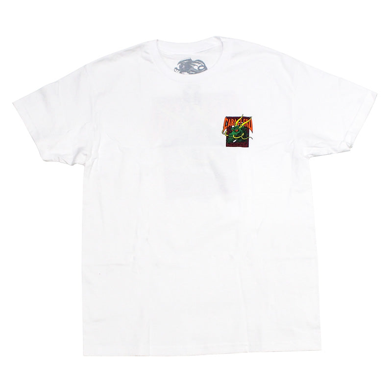 POWELL　Tシャツ　"STEVE CABALLERO STREET DRAGON TEE"　(White)