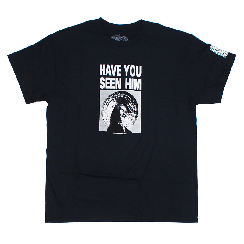 POWELL　Tシャツ　"ANIMAL CHIN HAVE YOU SEEN HIM TEE"　(Black)