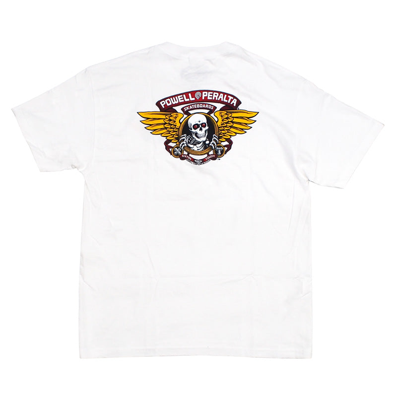 POWELL　Tシャツ　"WINGED RIPPER TEE"　(White)