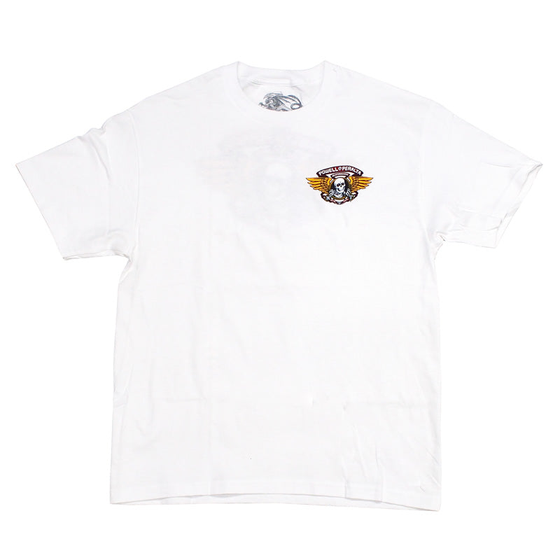 POWELL　Tシャツ　"WINGED RIPPER TEE"　(White)