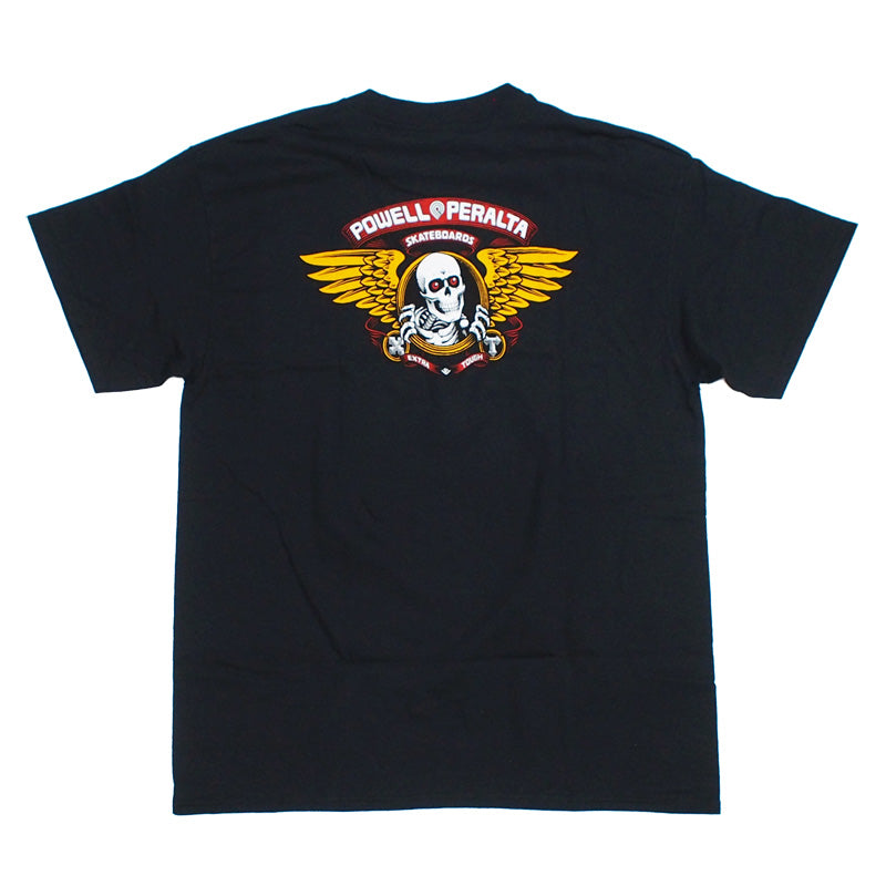 POWELL　Tシャツ　"WINGED RIPPER TEE"　(Black)